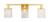 Elegant Lighting - LD7010BR - Three Light Wall Sconce - Phineas - Brass and Clear Crystals