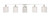 Elegant Lighting - LD7015C - Five Light Wall Sconce - Phineas - Chrome and Clear Crystals