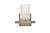 Elegant Lighting - LD7025W7SN - One Light Bath - Cassie - satin nickel and Clear Shade