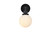 Elegant Lighting - LD7030W8BK - One Light Bath - Hanson - Black and Frosted Shade