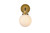 Elegant Lighting - LD7030W8BRB - One Light Bath - Hanson - Black and Brass and Frosted Shade