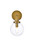 Elegant Lighting - LD7031W8BR - One Light Bath - Hanson - Brass and Clear Shade