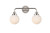 Elegant Lighting - LD7032W19PN - Two Light Bath - Hanson - polished nickel and Frosted Shade