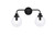 Elegant Lighting - LD7033W19BK - Two Light Bath - Hanson - Black and Clear Shade