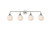 Elegant Lighting - LD7036W38PN - Four Light Bath - Hanson - polished nickel and Frosted Shade