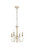 Elegant Lighting - LD7042D14WD - Four Light Pendant - Flynx - Weathered Dove