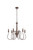 Elegant Lighting - LD7044D26WOK - Six Light Pendant - Flynx - Weathered Oak