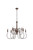 Elegant Lighting - LD7045D30WOK - Nine Light Pendant - Flynx - Weathered Oak