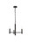 Elegant Lighting - LD7059D17BK - Three Light Pendant - Carmella - Black