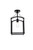 Elegant Lighting - LD7069F10BK - One Light Flush Mount - Janet - Black