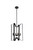 Elegant Lighting - LD7072D14BK - Four Light Pendant - Hoffman - Black