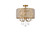 Elegant Lighting - LD712F17BR - Four Light Flush Mount - Elise - brass