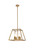 Elegant Lighting - LD720D16BR - Four Light Pendant - Declan - Brass