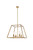 Elegant Lighting - LD720D24BR - Four Light Pendant - Declan - Brass