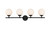 Elegant Lighting - LD7301W33BLK - Four Light Bath Sconce - Ansley - Black