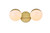 Elegant Lighting - LD7305W13BRA - Two Light Bath Sconce - Majesty - Brass