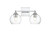 Elegant Lighting - LD7308W16CH - Two Light Bath Sconce - Foster - Chrome and Clear