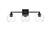 Elegant Lighting - LD7308W25BLK - Three Light Bath Sconce - Foster - Black and Clear