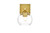 Elegant Lighting - LD7308W6BRA - One Light Bath Sconce - Foster - Brass and Clear