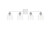 Elegant Lighting - LD7309W34CH - Four Light Bath Sconce - Harris - Chrome