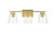 Elegant Lighting - LD7312W23BRA - Three Light Bath Sconce - Merrick - Brass