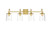 Elegant Lighting - LD7313W33BRA - Four Light Bath Sconce - Avani - Brass