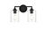 Elegant Lighting - LD7315W14BLK - Two Light Bath Sconce - Mayson - Black and Clear