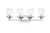 Elegant Lighting - LD7316W25CH - Four Light Bath Sconce - Saanvi - Chrome and Clear
