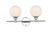 Elegant Lighting - LD7317W19CH - Two Light Bath Sconce - Cordelia - Chrome