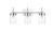 Elegant Lighting - LD7319W24CH - Three Light Bath Sconce - Benny - Chrome and Clear