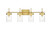 Elegant Lighting - LD7319W32BRA - Four Light Bath Sconce - Benny - Brass and Clear