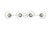Elegant Lighting - LD7320W37CH - Four Light Bath Sconce - Rogelio - Chrome