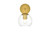 Elegant Lighting - LD7321W6BRA - One Light Bath Sconce - Genesis - Brass and Clear