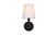 Elegant Lighting - LD7322W6BLK - One Light Bath Sconce - Colson - Black and Clear