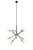 Elegant Lighting - LD8003D28BK - Ten Light Chandelier - Axel - Black and Brass