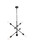 Elegant Lighting - LD8006D29BLA - Six Light Pendant - Axel - Black