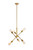 Elegant Lighting - LD8017D18BR - Six Light Pendant - Axel - Brass