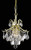 Elegant Lighting - LD8100D12G - Three Light Pendant - Amelia - Gold