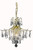 Elegant Lighting - LD8100D16G - Six Light Pendant - Amelia - Gold