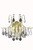 Elegant Lighting - LD8100W16G - Three Light Wall Sconce - Amelia - Gold