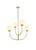 Elegant Lighting - LD814D30BR - Four Light Chandelier - Nyomi - Brass