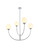 Elegant Lighting - LD814D36C - Four Light Chandelier - Nyomi - Chrome