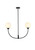 Elegant Lighting - LD816D30BK - Two Light Chandelier - Nyomi - Black