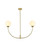 Elegant Lighting - LD816D36BR - Two Light Chandelier - Nyomi - Brass