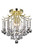 Elegant Lighting - LD8200F12G - Three Light Flush Mount - Amelia - Gold