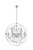 Elegant Lighting - LD8801D43C - 12 Light Pendant - Cordelia - Chrome