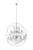 Elegant Lighting - LD8801D60C - 24 Light Pendant - Cordelia - Chrome