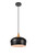 Elegant Lighting - LDPD2005 - One Light Pendant - Nora - Black and Natural Wood