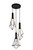 Elegant Lighting - LDPD2108 - Three Light Pendant - Jago - Black
