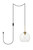 Elegant Lighting - LDPG2212BR - One Light Plug in Pendant - Baxter - Brass